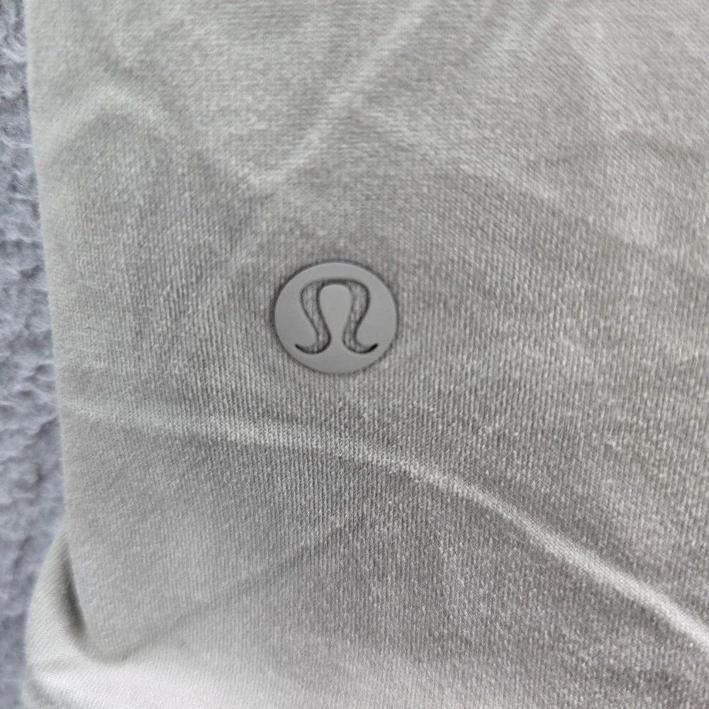 Lululemon Women Bodysuit XL Beige Wundermost Ultra Soft Nulu Scoop Neck READ